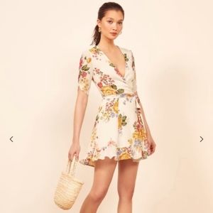 Reformation Monica Wrap Dress - medoum